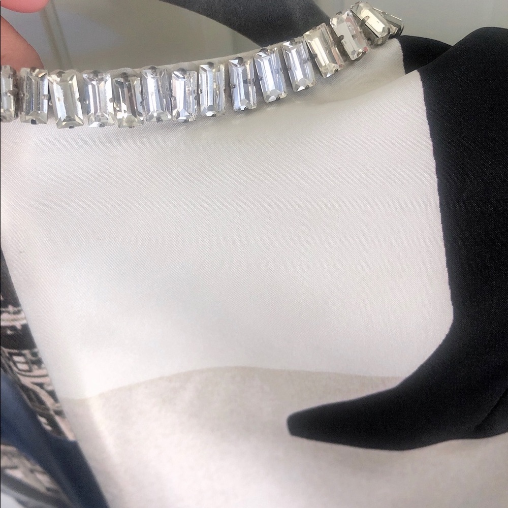 Carven Crystal-Embellished Silk-Habotai Dress - Picture 7 of 8